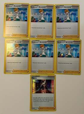 Pokemon TCG Professor's Research & Marnie Holo Lot (7 Cards)